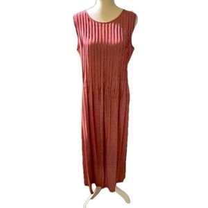 Talbots Red Checkered Pleated Dress Size 10